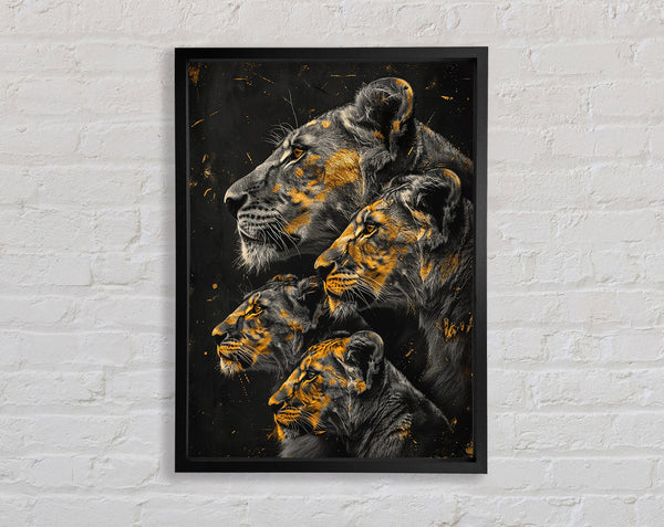 Pride Of Lions Framed Print