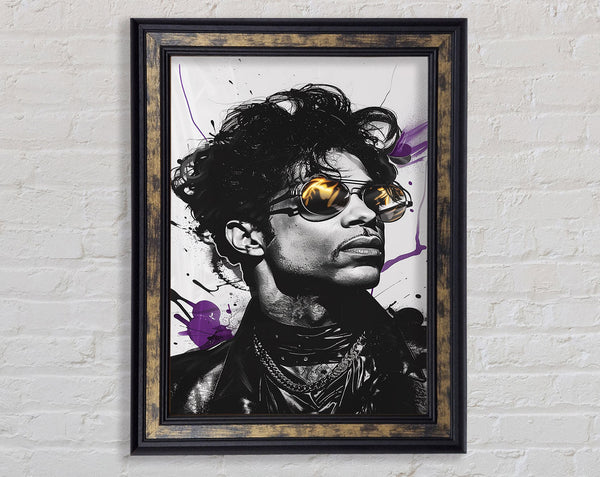 Prince Colourful Framed Print