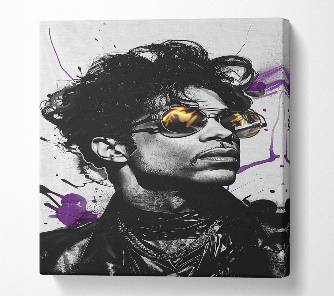  A Canvas Print of Prince Colourful Canvas Print