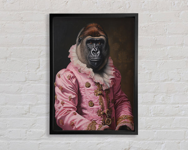Prince Gorilla Framed Print