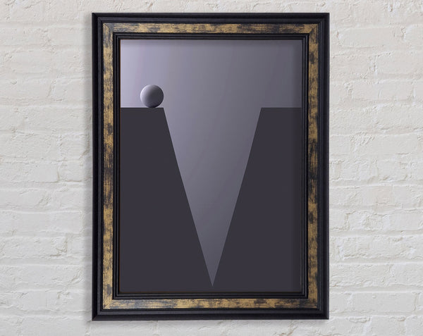 Purple Ball Framed Print