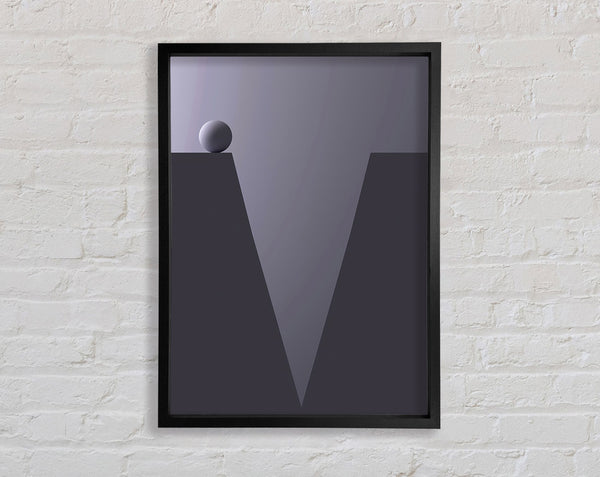 Purple Ball Framed Print