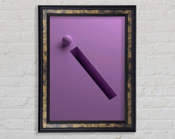 Purple I Framed Print