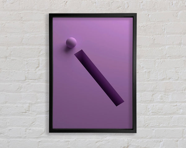 Purple I Framed Print