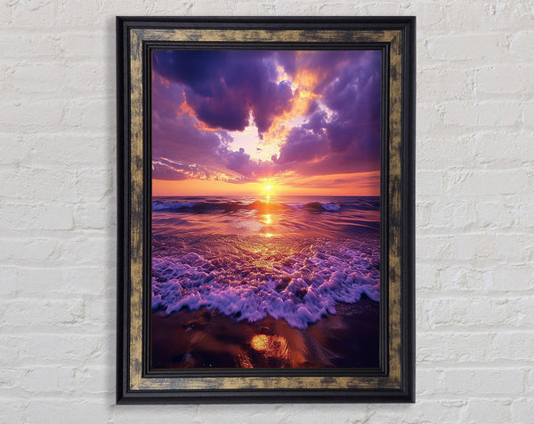 Purple Sky Framed Print