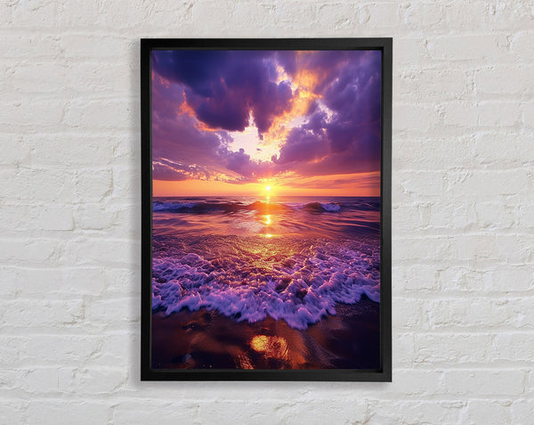 Purple Sky Framed Print