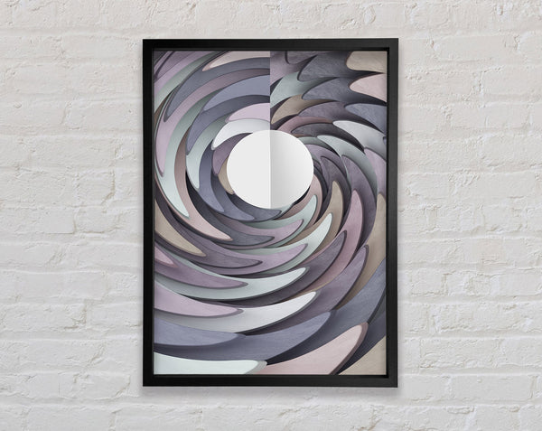 Purple Swirl Pattern Framed Print