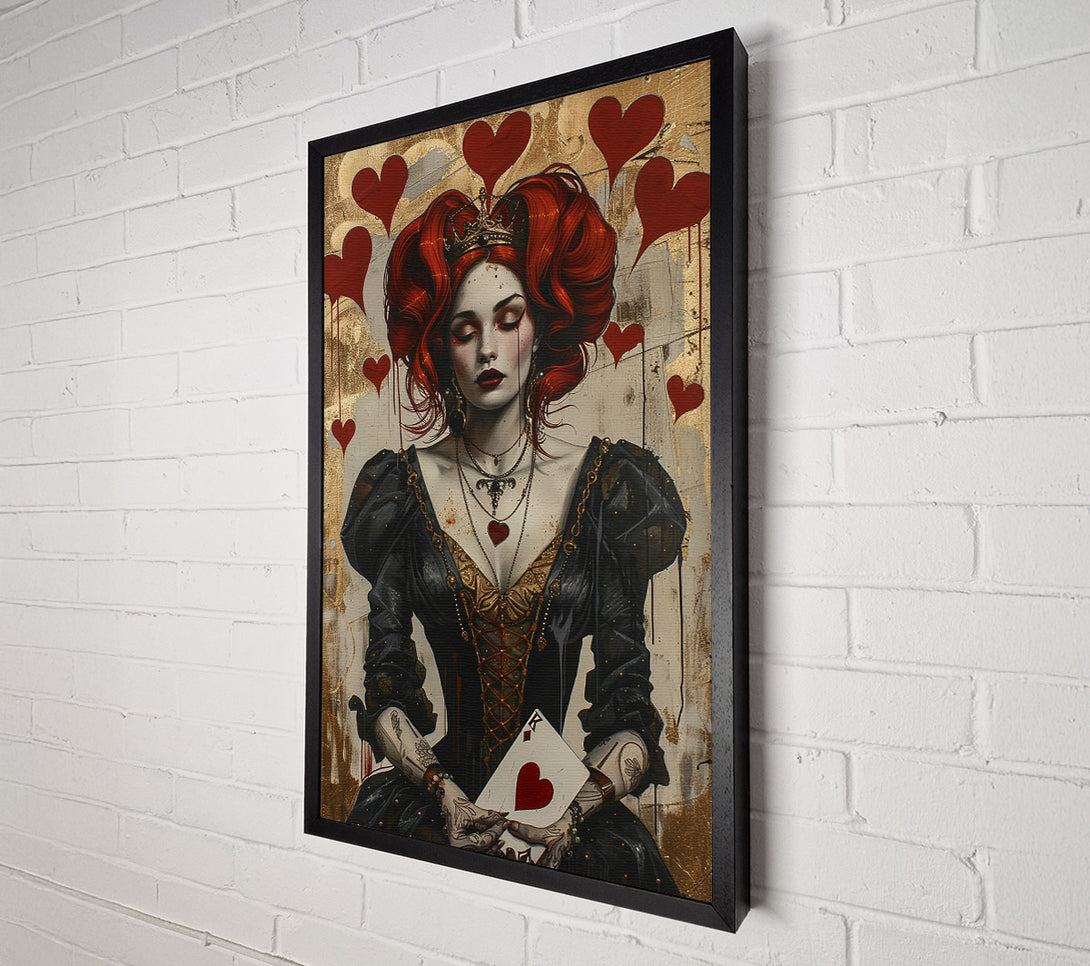  A Canvas Print of Queen Of Hearts Canvas Print