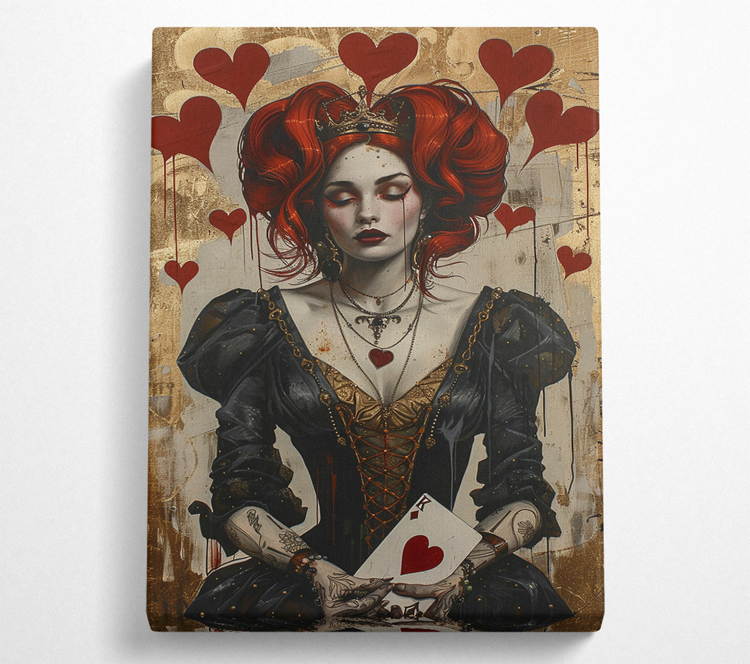  A Canvas Print of Queen Of Hearts Canvas Print