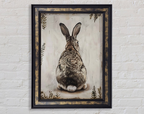 Rabbit Chilling Framed Print