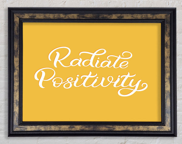 Radiate Positivity Framed Print