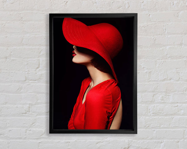 Red Hat Style Framed Print