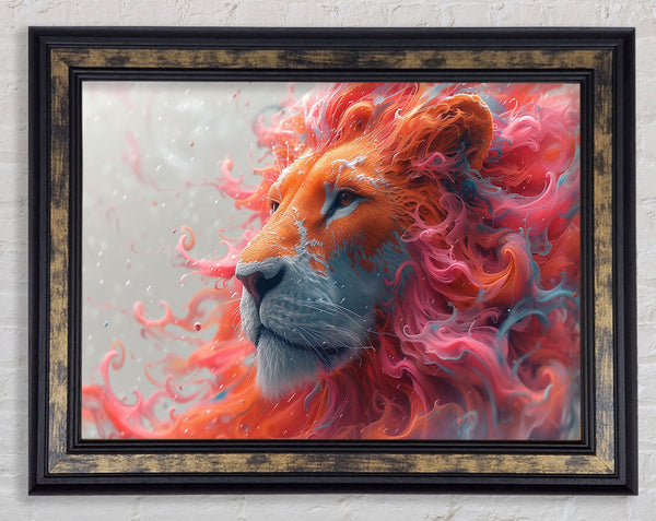 Red Lion Mist Framed Print