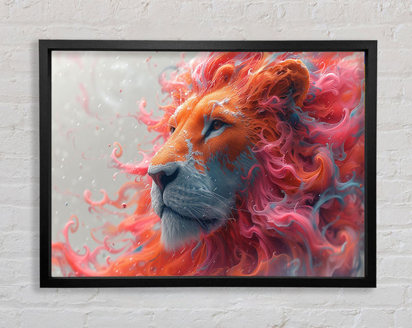 Red Lion Mist Framed Print