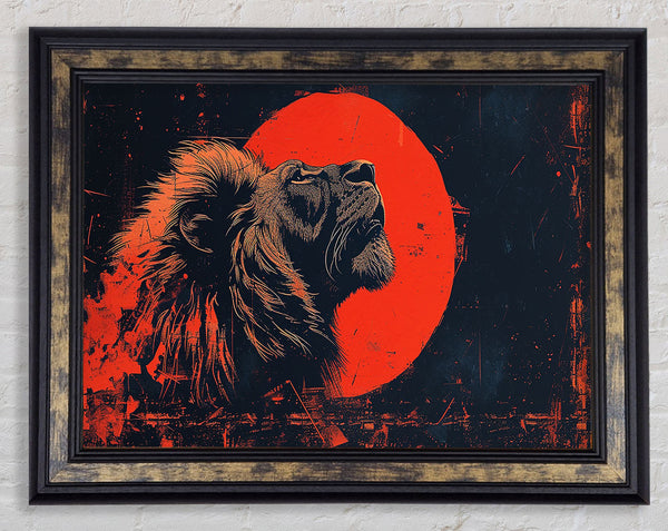 Red Lion Sun Framed Print