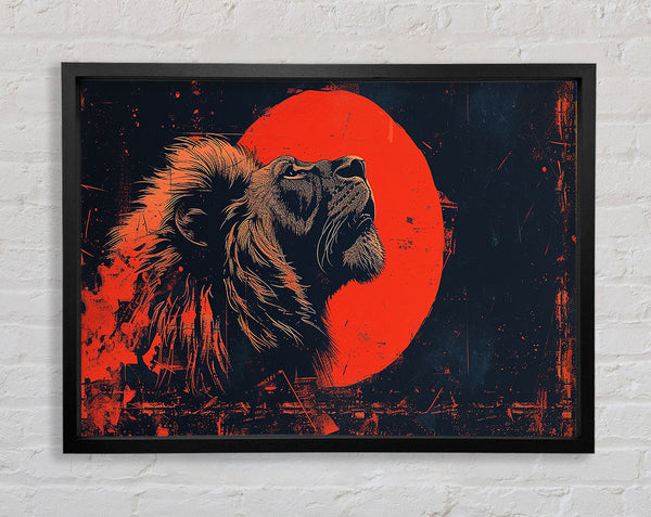 Red Lion Sun Framed Print