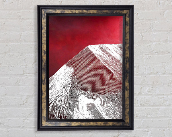 Red Mountain Framed Print