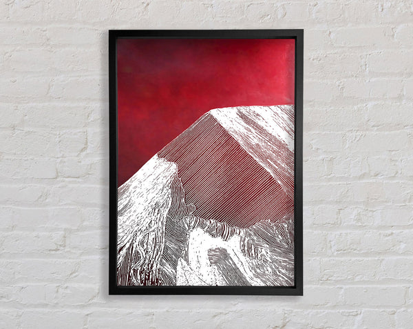 Red Mountain Framed Print