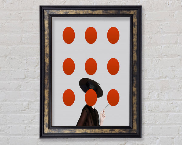 Red Spots Framed Print