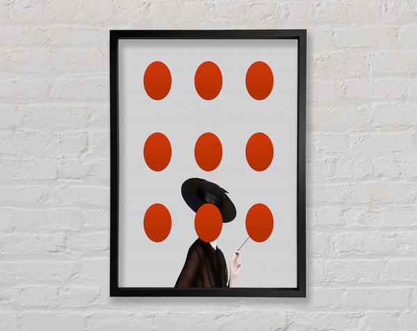 Red Spots Framed Print