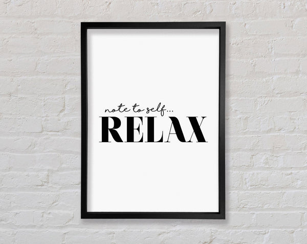 Relax Framed Print