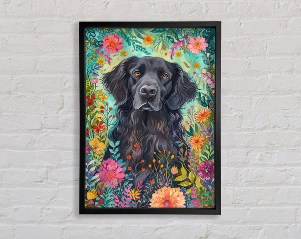 Retriever Flowers Framed Print