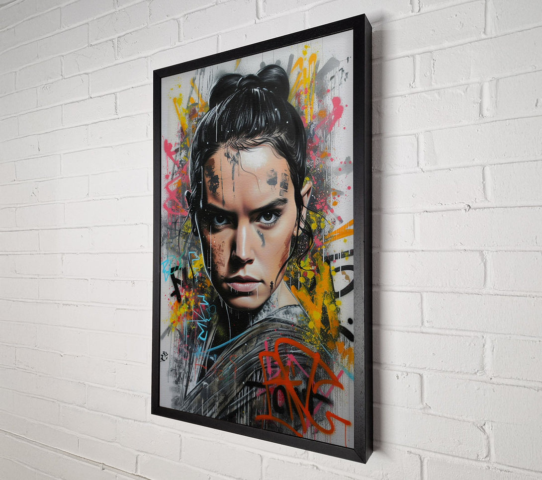  A Canvas Print of Rey Graffiti Canvas Wall Art