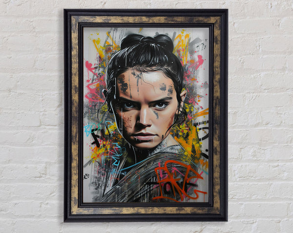 Rey Graffiti Framed Print