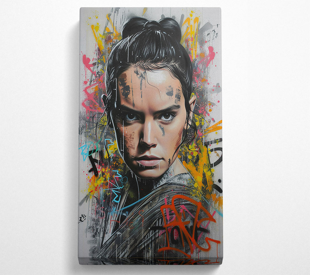  A Canvas Print of Rey Graffiti Canvas Wall Art