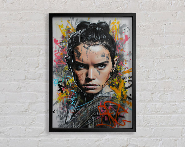 Rey Graffiti Framed Print