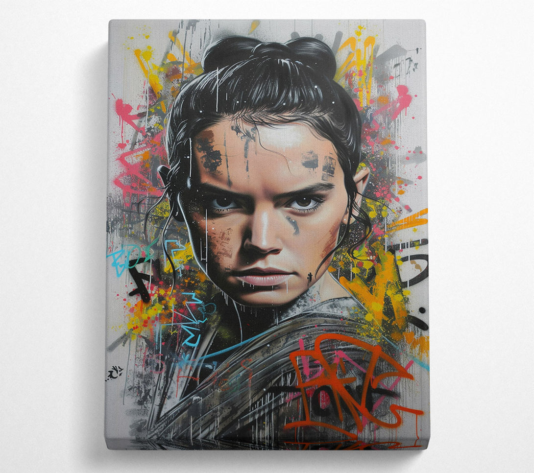  A Canvas Print of Rey Graffiti Canvas Wall Art