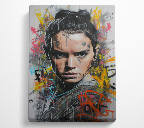  A Canvas Print of Rey Graffiti Canvas Wall Art