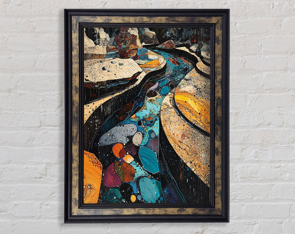 River Of Colours Framed Print