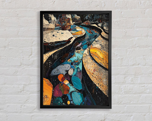River Of Colours Framed Print