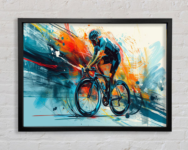 Road Bike Speed Framed Print
