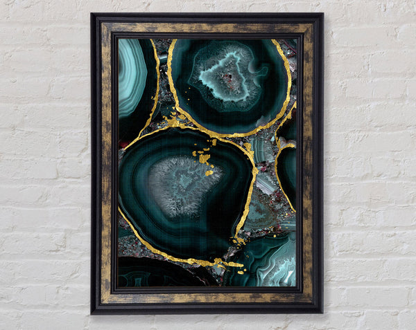 Rocks Geode Framed Print