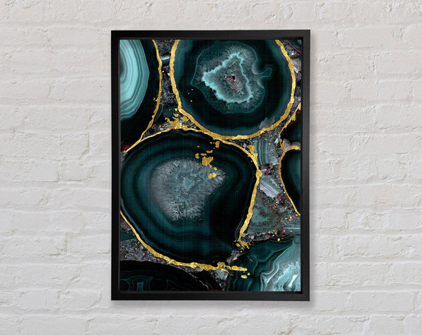 Rocks Geode Framed Print