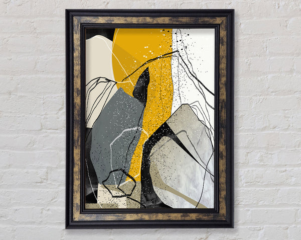 Rocky Abstract Framed Print