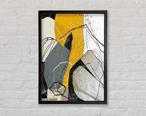 Rocky Abstract Framed Print