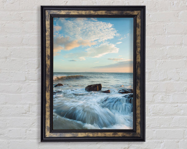 Rolling Waves Framed Print