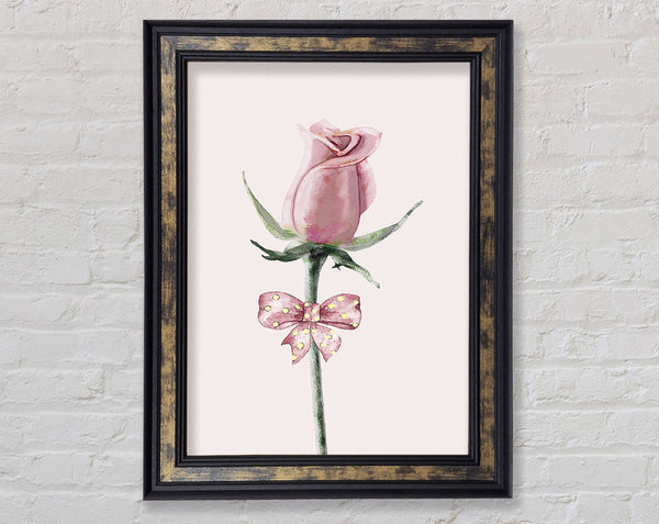 Rose Bow Framed Print