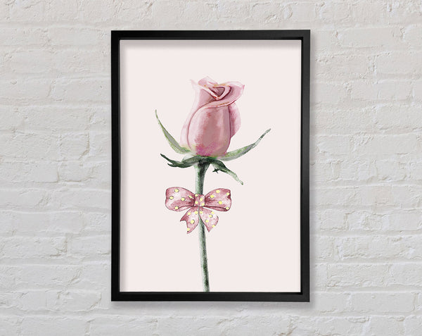 Rose Bow Framed Print