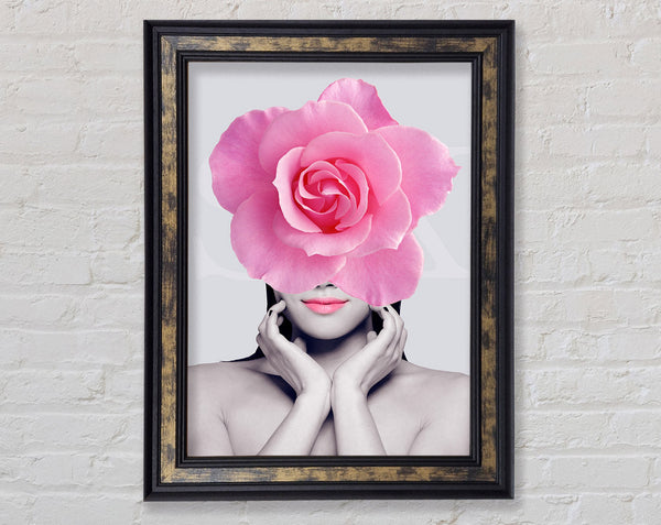 Rose Woman Framed Print