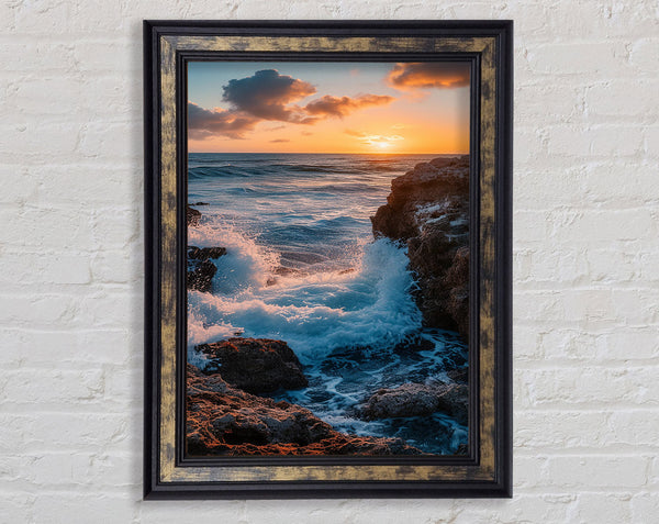 Rugged Cliffs Framed Print