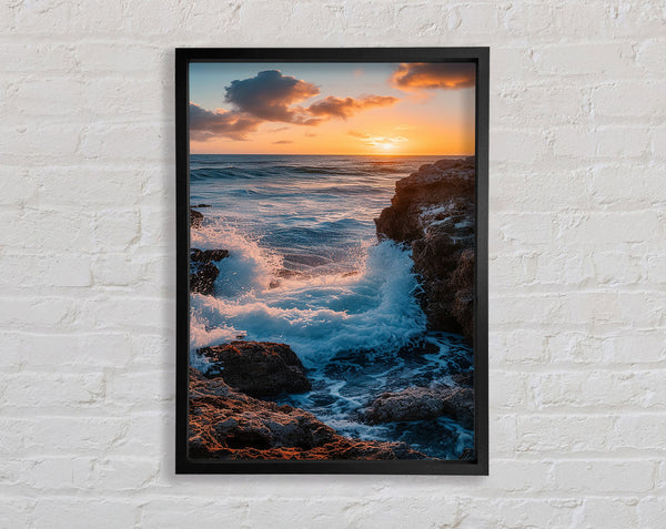Rugged Cliffs Framed Print