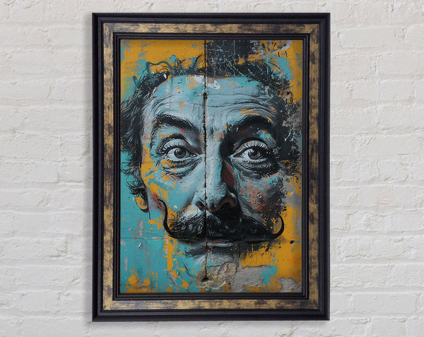 Salvidor Dali Graffiti Framed Print