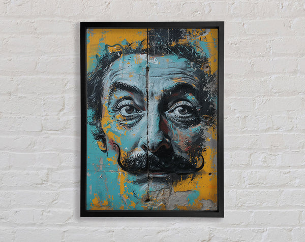 Salvidor Dali Graffiti Framed Print