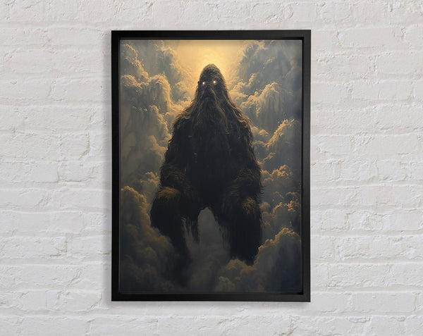 Sasquatch Is Watching Framed Print
