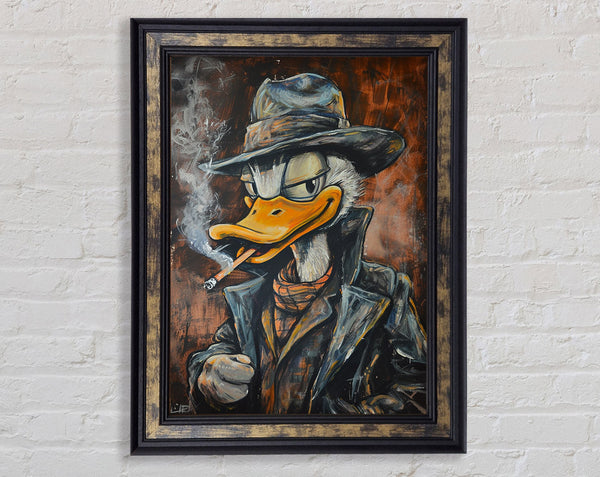 Scrooge Duck Framed Print