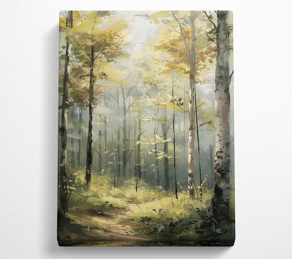  A Canvas Print of Serenity Woodland Canvas Art